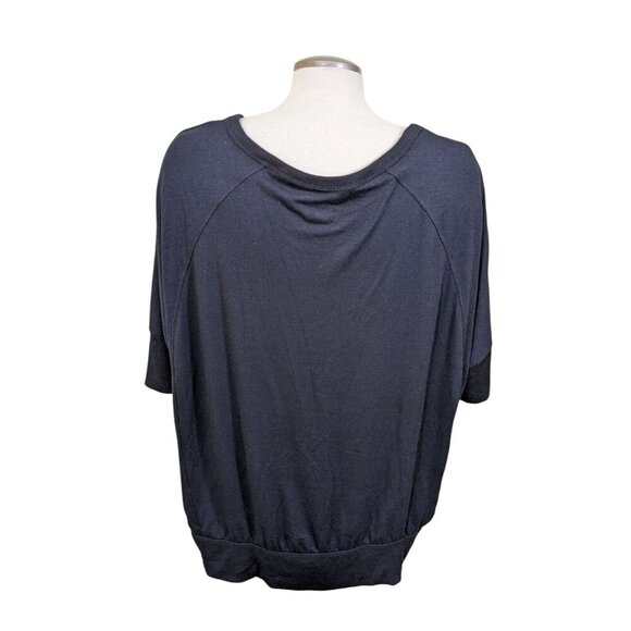 Lane Bryant Top Womens Plus 18/20 Black Sequin Front Short Sleeve Sparkle Party - Picture 4 of 5